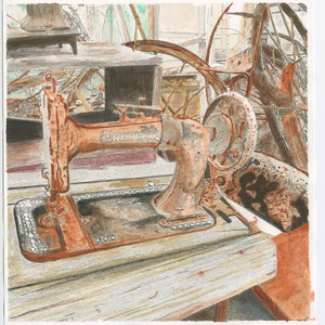 Rusty Old Sewing Machine