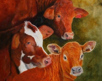 Tres Amigas  16X16 inch Giclee