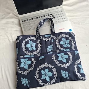 Bolso de mano único hecho a mano con funda para computadora portátil para viajes, negocios o escuela