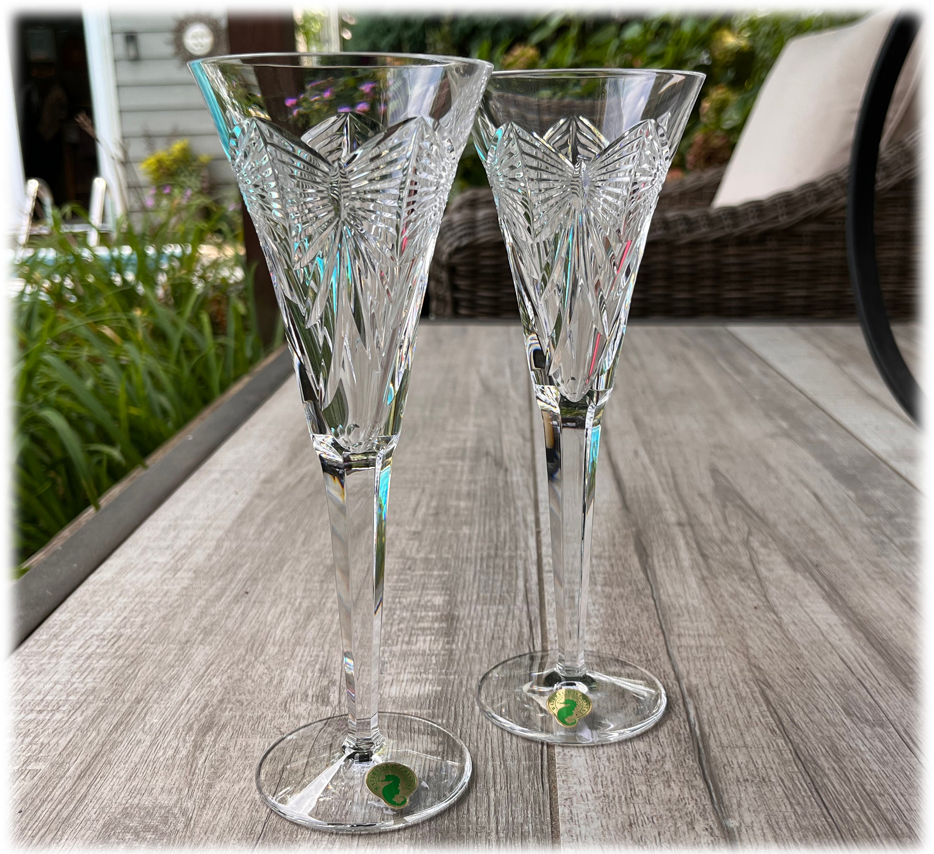 Vintage Waterford Crystal Millennial Series 5 Toasts Fluted Champagne