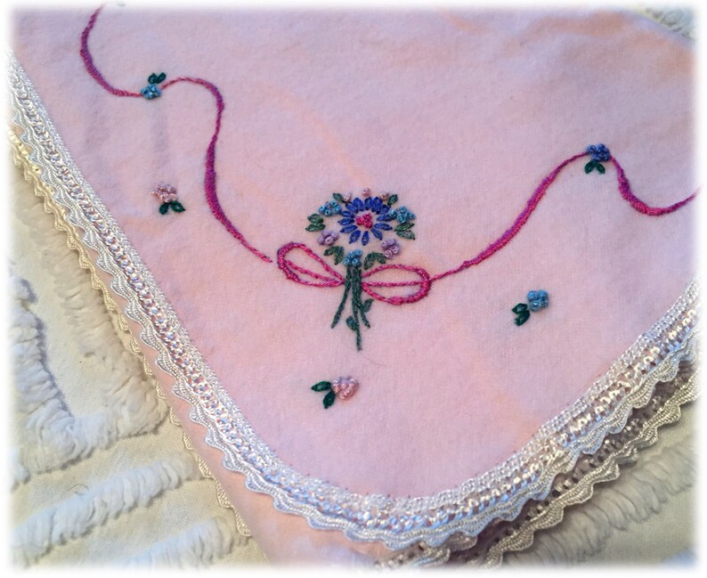 Sweet Pink Baby Girl Jacket Hand Embroidered Soft Flannel Etsy