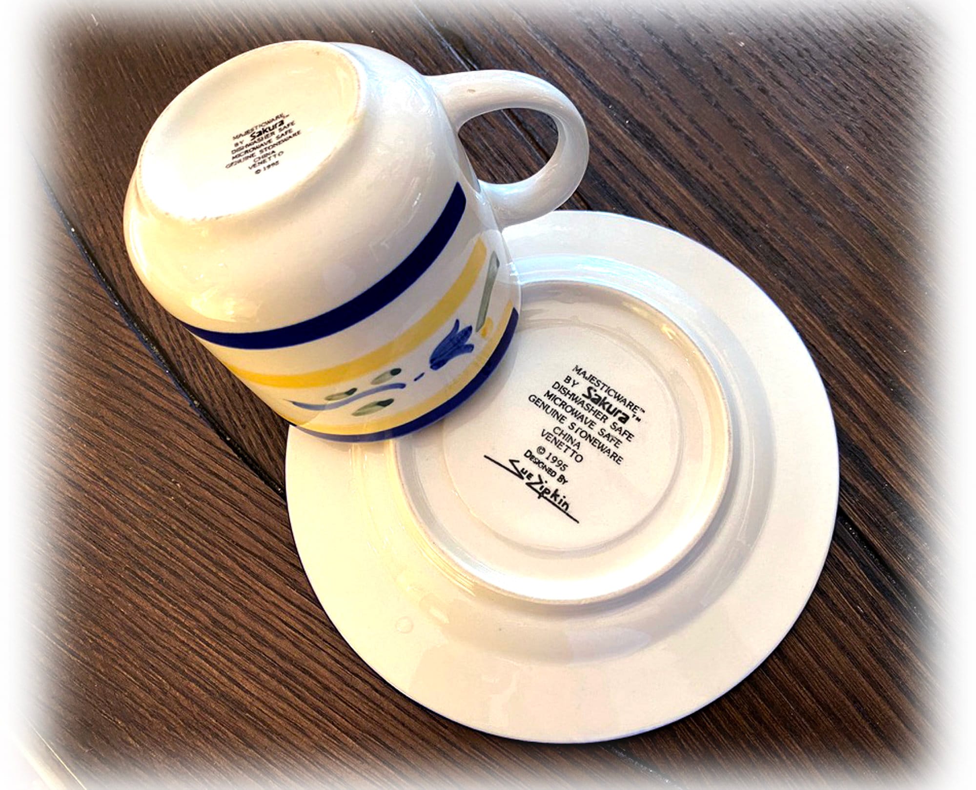 食器 SAKURA Sakura VENETTO 1 Cup and Saucer Set, Majesticware Sue Zipkin