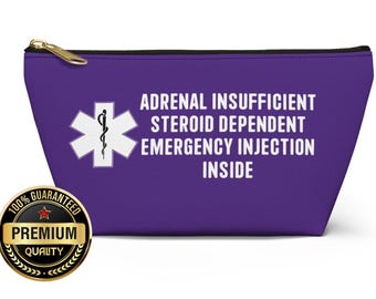 Kit per insufficienza surrenalica, borsa per steroidi di emergenza, borsa per malattia di Addison, custodia per farmaci per crisi surrenaliche, borsa per articoli essenziali per la salute da viaggio