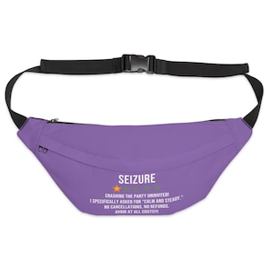 Seizure Emergency Fanny Pack, Medical Alert Bag, Epilepsy Medication Pouch, First Aid Belt, Safety Essentials, Outdoor Gear