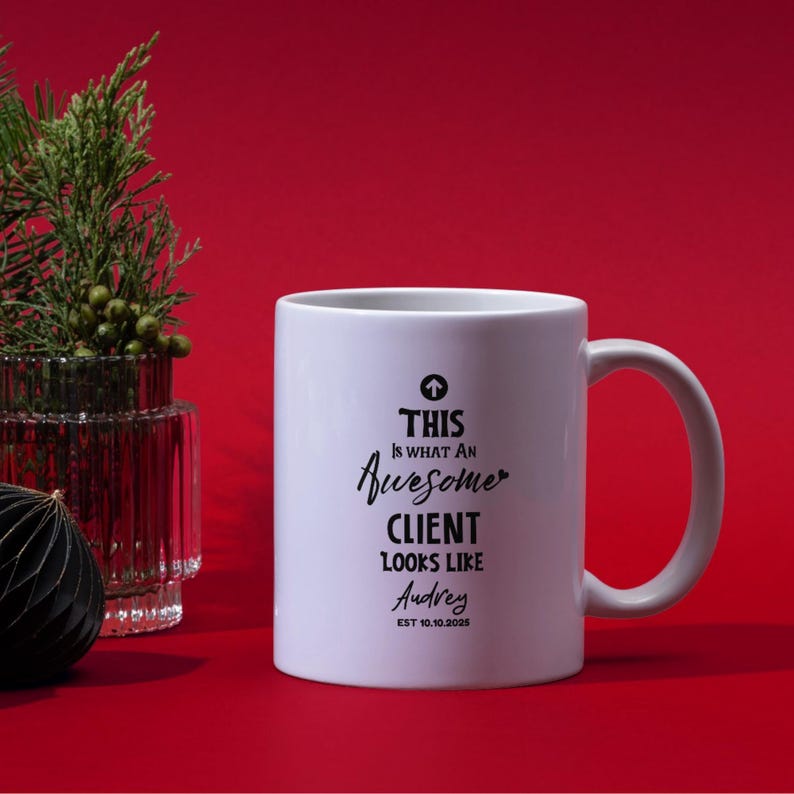 Custom Client Mug, Client Appreciation Mug, Thank You Coffee Cup ...