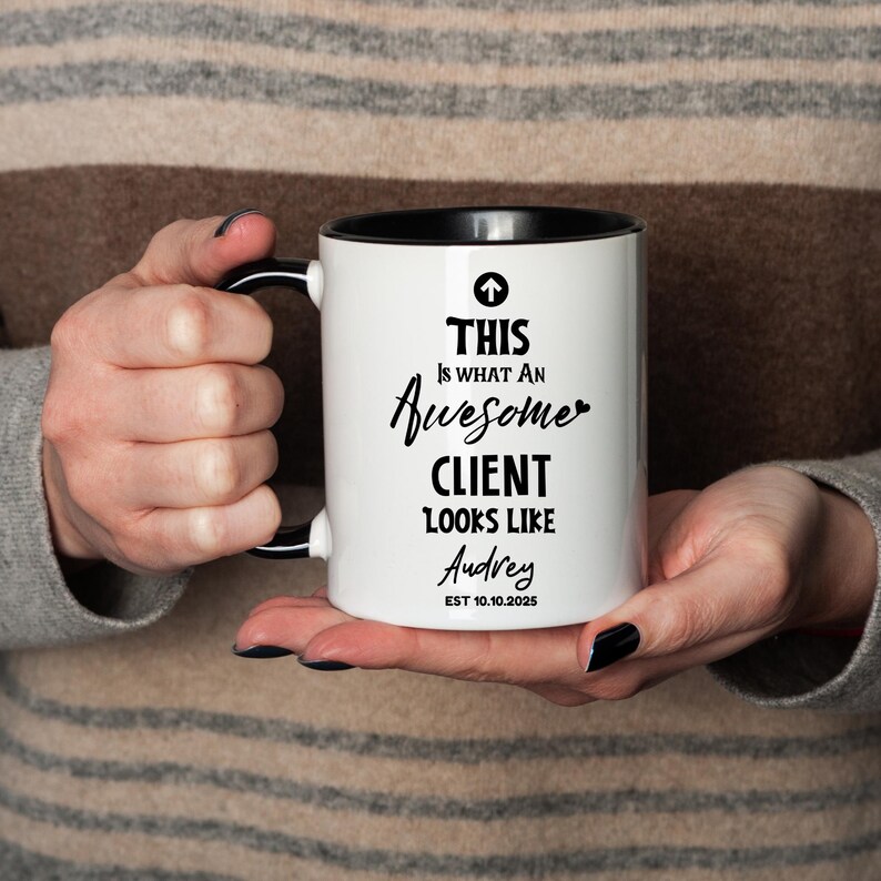 Custom Client Mug, Client Appreciation Mug, Thank You Coffee Cup ...