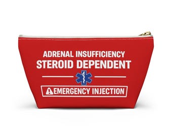 Adrenal Insufficiency Kit, Emergency Steroid Bag, Addison's Disease Pouch, Adrenal Crisis Meds Case, Travel Health Essentials Bag