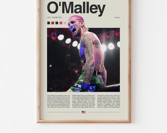 Sean O'Malley-poster – MMA digitale download, kunst aan de muur UFC Fighter, print mixed Martial Arts