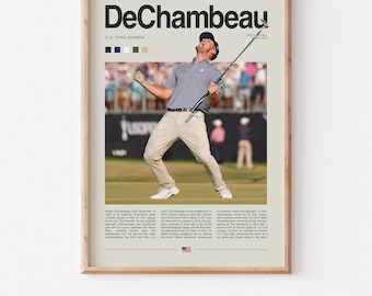 Affiche Bryson DeChambeau - Téléchargement numérique d'art mural de golf, impression sportive haute résolution, plusieurs tailles
