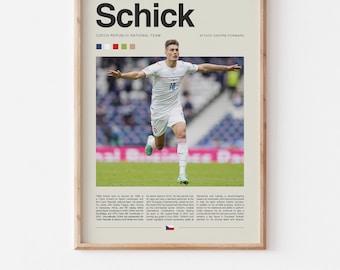 Patrik Schick Poster – Soccer Wall Prints Digital Download, High-Resolution Football Wall Art