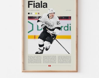 Kevin Fiala Poster – Ice Hockey Wall Art Digital Download, High-Resolution Hockey Prints