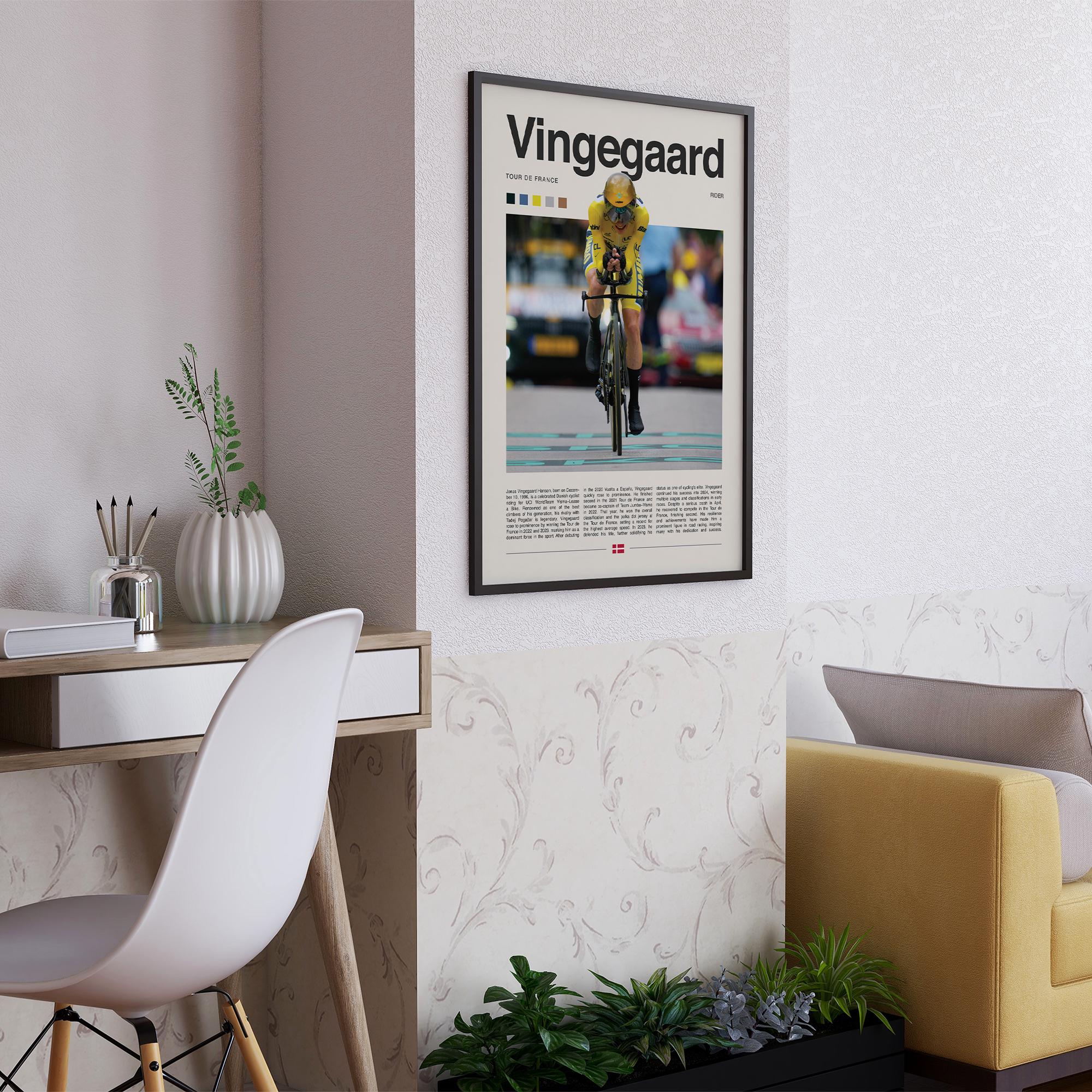 Jonas Vingegaard Poster – Cycling Wall Art Digital Download, Tour
