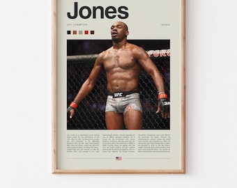 Jon Jones 'Bones' quote fotoprintposter - de enige beperkingen