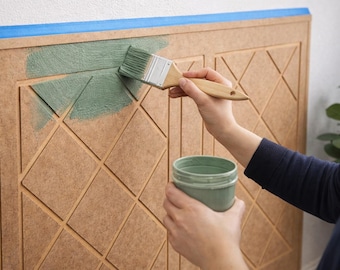 Paintable Raw MDF Wall Panel: DIY Accent Wall (54x102 cm)