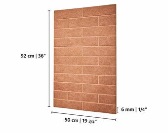 Paintable Raw MDF Wall Panel: DIY Accent Wall (50x82cm)
