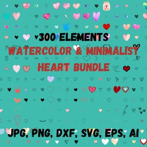 Hearts Bundel svg, png, dxf, eps, Hearts Doodle svg, png, dxf, eps. Heart svg, png, dxf, eps, Cut Files for Cricut, Heart Clipart, Svg