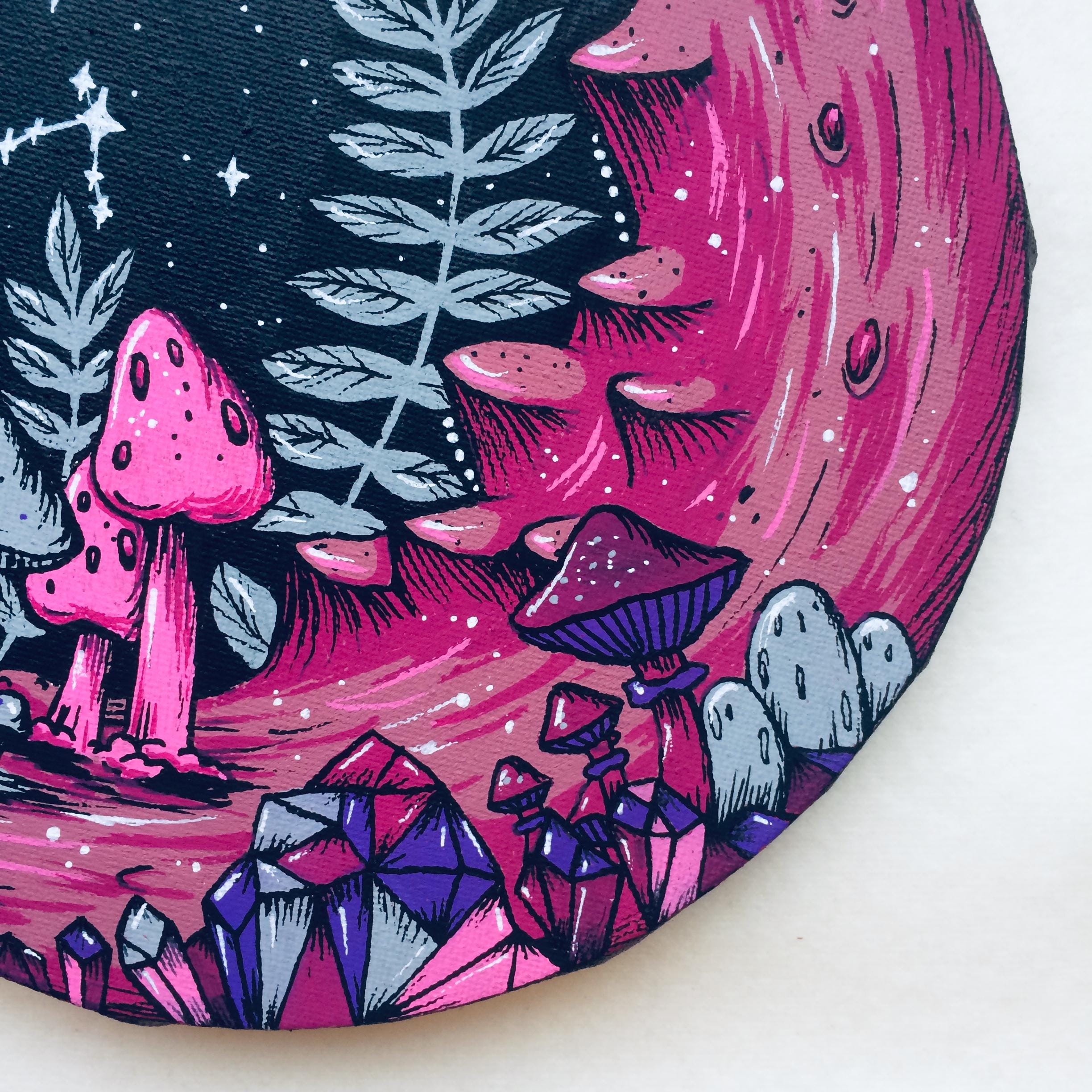 オリジナルアクリル画 ムーン □ラッセン（Lassen）□ 【エッセンス