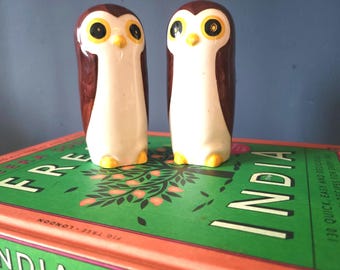 Salière et poivrière rétro Carlton Ware Owl