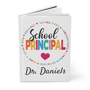 Personalized School Principal Journal-White