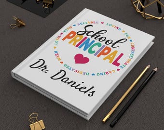 Personalized School Principal Journal-White