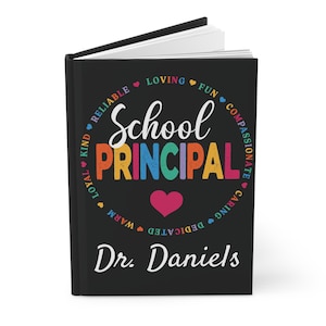 Personalized School Principal Journal-Black
