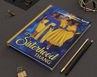 Personalized Blue and Gold Sisterhood Journal | Sigma Gamma Rho Inspired