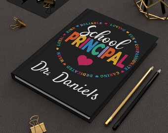 Personalized School Principal Journal-Black
