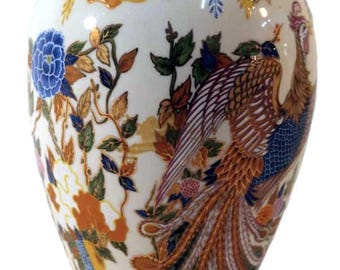 骨董品　中国 中国骨董品】均窯（きんよう）蓋付松竹壺360mm : 龍香堂ストア