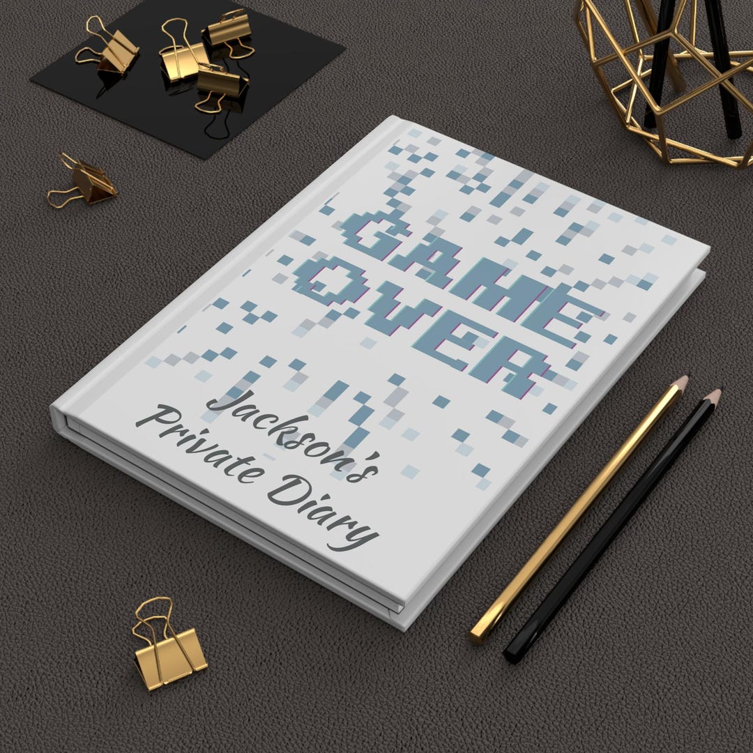 Personalized Gaming Journal: Game Over Theme, Kids Diary - Etsy