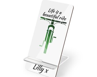 Cyclist Gift: Stylish Smartphone Stand - Home Office Decor