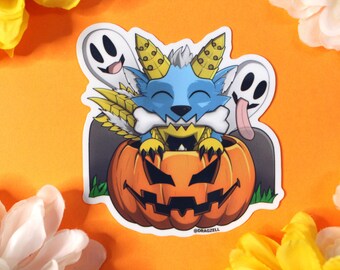 Monster Doggie Laminated Vinyl Sticker