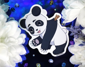 Pinned Panda Laminated Vinyl Sticker
