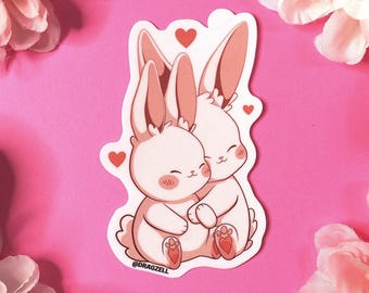 Cuddle Buns, Laminated Vinyl Stickers