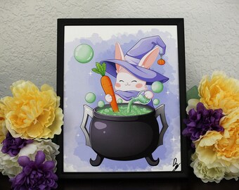 Witch Bun, Homemade Art Print, Wall Decor