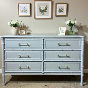 Blue Bamboo Dresser - Etsy