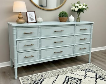 Henry Link Bali Hai Faux Bamboo 9-Drawer Dresser