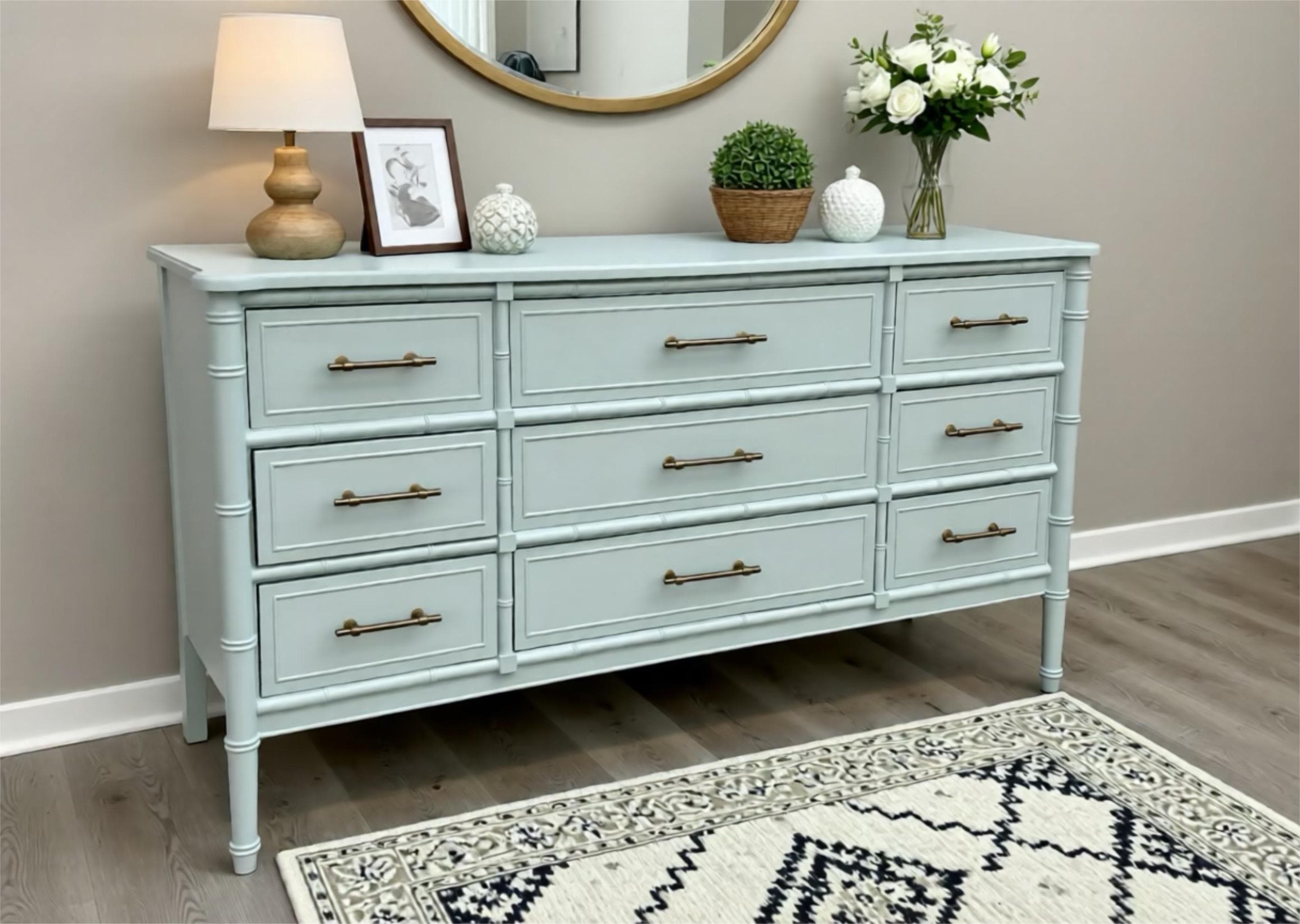 【希少】Henry Link ヴィンテージ6ドロワー チェスト 高級無垢材 収納 Henry Link Dresser - Etsy