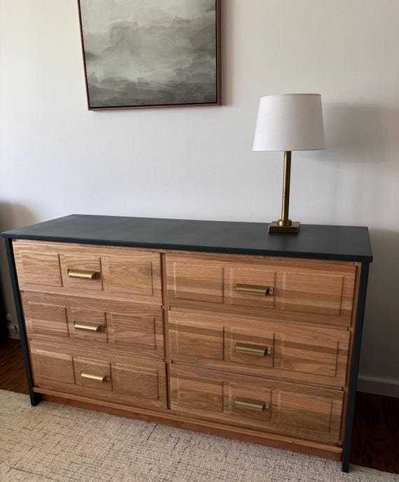 SOLD | Drexel Heritage Woodbriar Collection Pecan Campaign Dresser