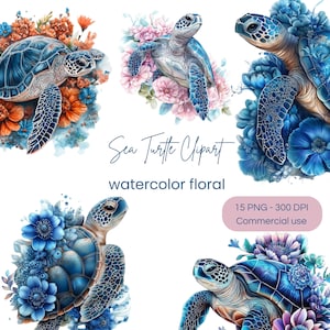 Clipart zeeschildpadden | Aquarelschildpad | Gebloemde zeeschildpad | Zeedier, png PNGEgg | Onder zee-clipart | Schildpadafbeeldingen | Babykamerdecoratie