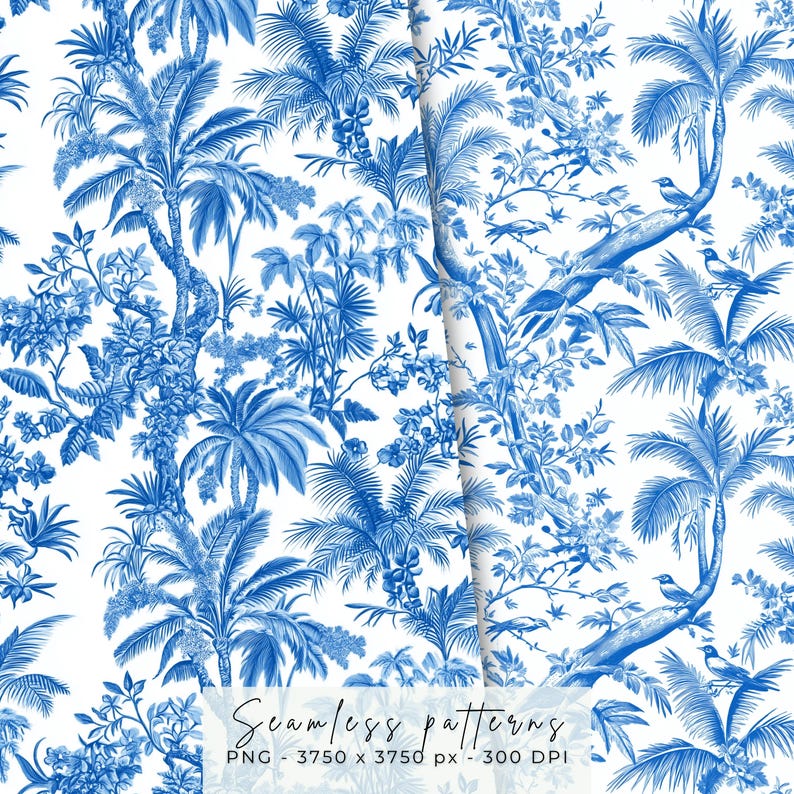 Palm Tree Chinoiserie | Summer Chinoiserie | Chinoiserie Clipart ...