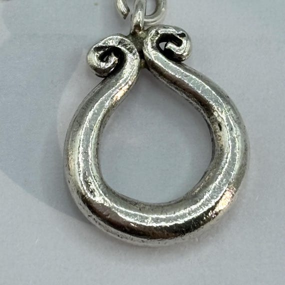 Vintage Sterling Silver 925 Scroll Dangle Hook Ea… - image 6