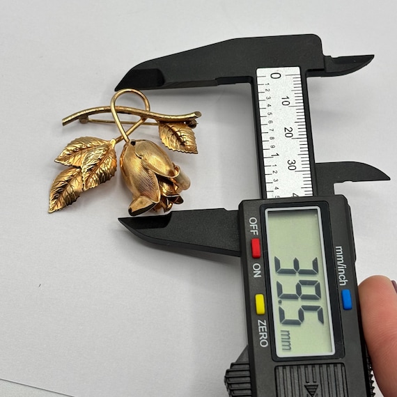 Vintage Winard 12k Gold Filled Rose Stem With Leaves Brooch Pin - Etsy