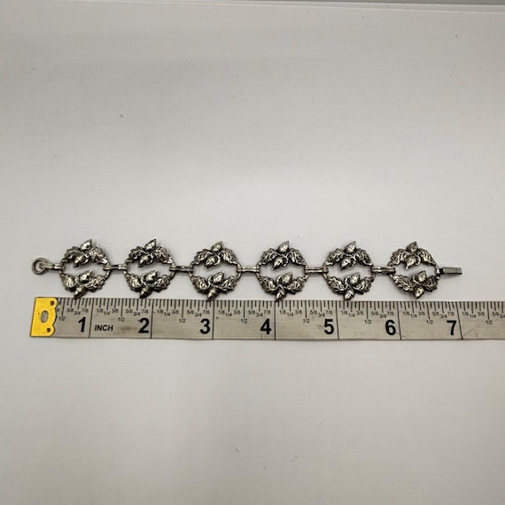 Vintage Danecraft Sterling Silver 925 Acorn & Oak Leaf Wreath Link