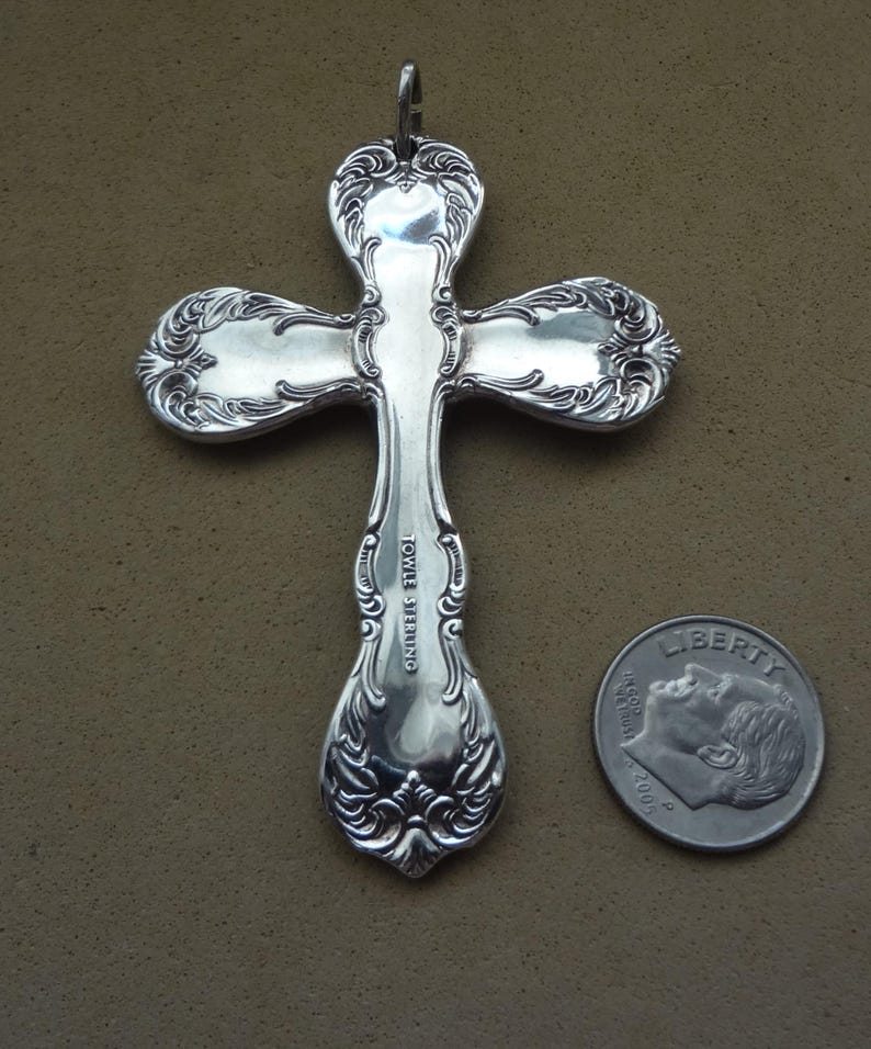Vintage Towle Sterling Silver Religious Cross Pendant - Etsy