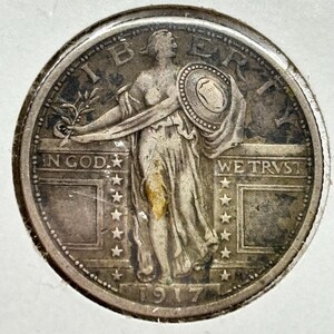 1917 Type 1 Standing Liberty Silver Quarter - Etsy