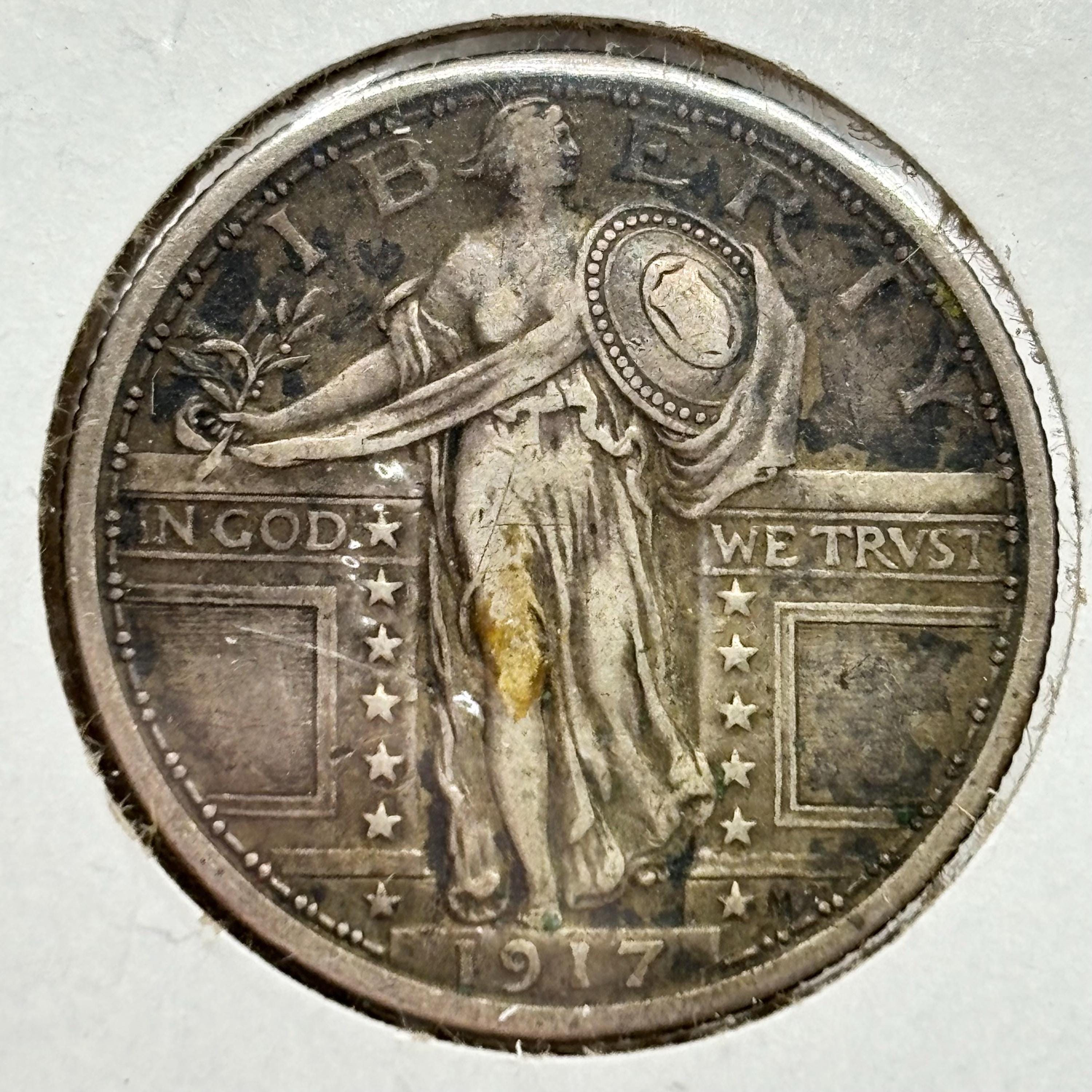 1917 Type 1 Standing Liberty Silver Quarter - Etsy
