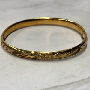 Vintage Henry F. Barrows Signed HFB 1/20 14k Gold Filled Etched