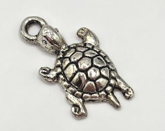 WINNICACA Collana Tartaruga In Argento 925 Con Ciondolo Cristallo - Portafortuna Longevità