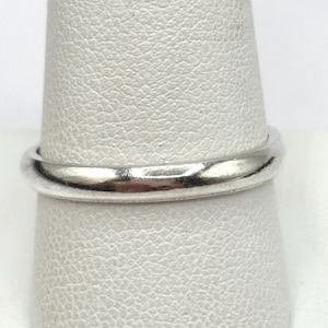 Vintage Taxco Mexico Sterling Silver 925 Plain Band Ring Size 10 [#29]