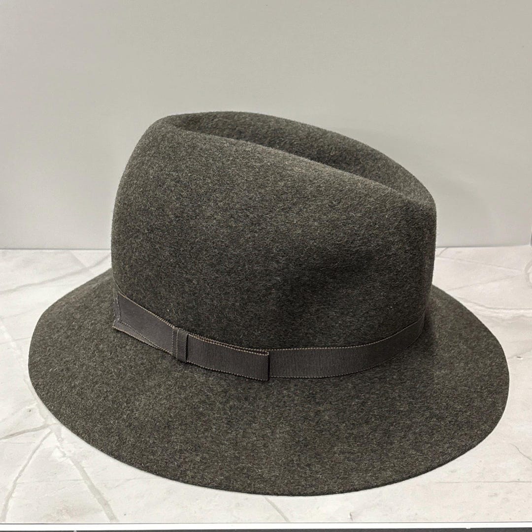VINTAGE Betmar New York Fedora Vintage Betmar New York Wool Fedora Hat Tan Brown with  main image 3
